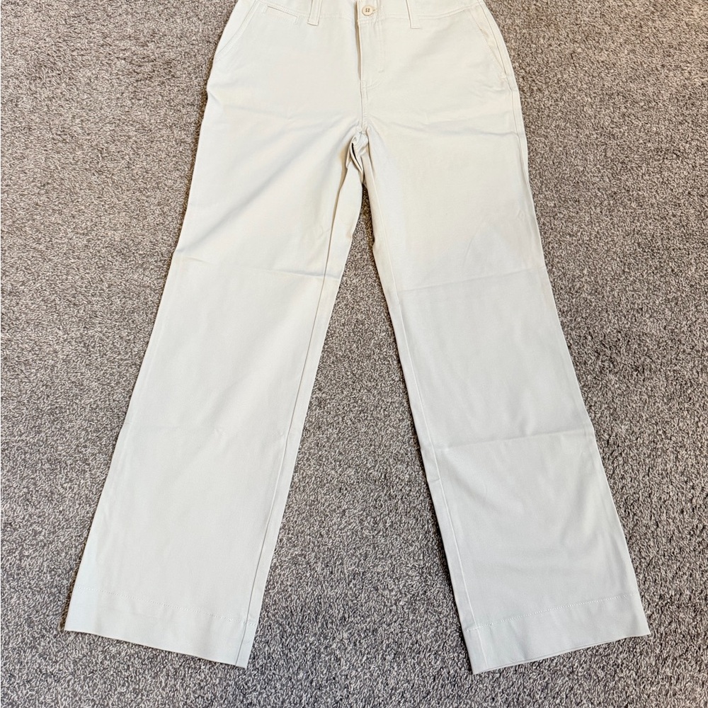 Eddie Bauer Ladies Cream Vashon Fit Pants Sz 10 Slacks
